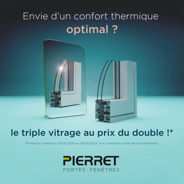 L'hiver approche, profitez du meilleur confort avec le triple vitrage au prix du double ! 🏠
Pour plus de renseignements, n'hésitez pas à nous contacter ou venir directement à notre showroom situé à Franconville

C'est seulement jusqu'au 06 décembre !

#HomsoConfort #Pierret #renovation